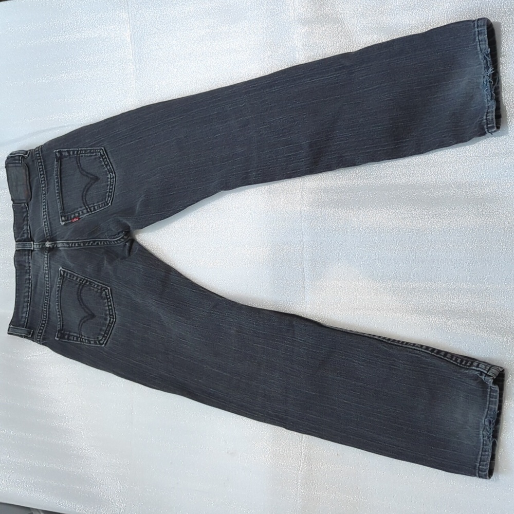 Levi's 511 Black Distressed Denim Jeans Boys Size 27x27 - Picture 2 of 14